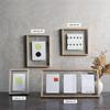 CAN-04 Горизонтальная фоторамка, вмещает 3 открытки, Стеклянная парящая рамка, Магнит NS №57923