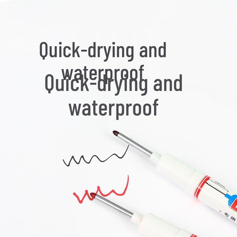 Широко используемый быстросохнущий водостойкий промышленный белый маркер с длинным наконечником