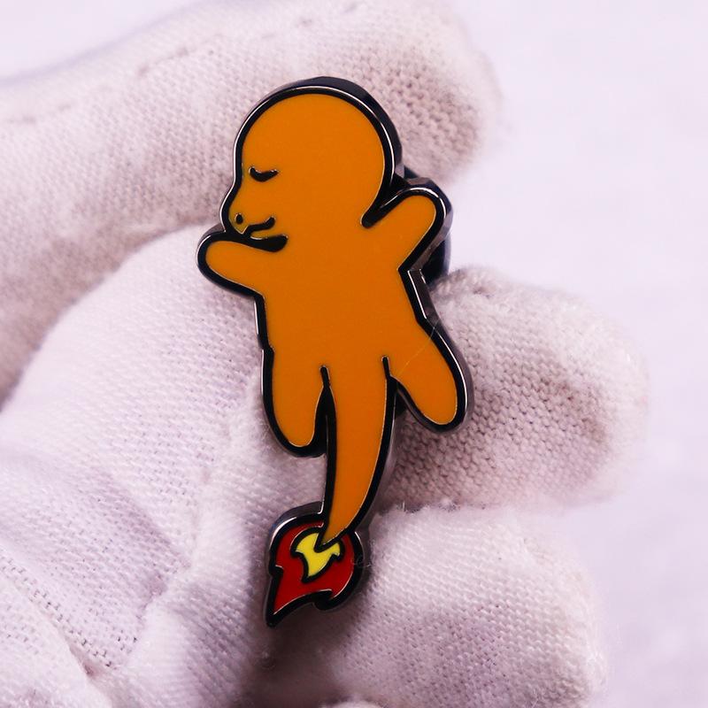 Anime Charmander Enamel Pin Cute Cartoon Lapel Pins for Clothes Backpacks Cool Badges Brooch Jewelry Gifts