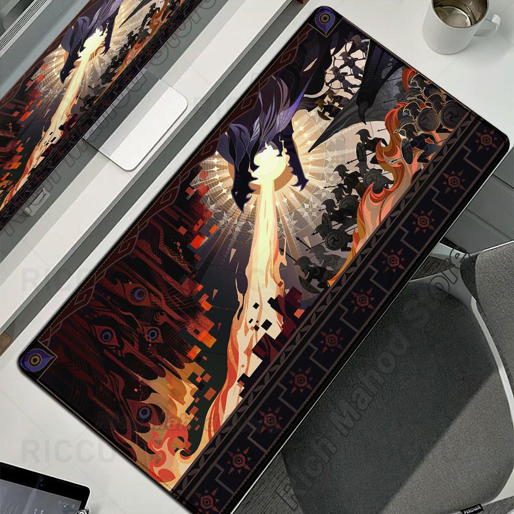 Anime Genshin Impact Mouse Pad Non-slip Keyboard Extended Desk Mat Game Furina Neuvillette Mavuika Wanderer XXL Large Mousepad