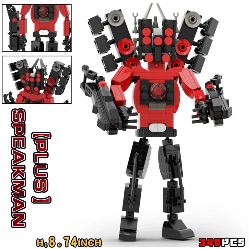 Moc Skibidi Toilet Figures Model Blocks Titan Cameraman Speakerman Construction Toys Party Halloween Decoration Boys Gifts