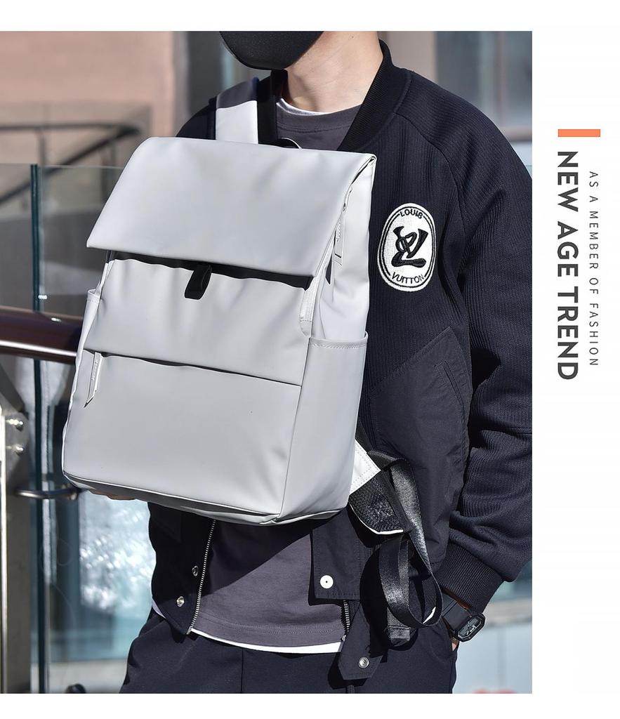 Мужской рюкзак-трансформер с магнитным клапаном для путешествий: Стильный трансграничный дизайн для бизнеса и отдыха.