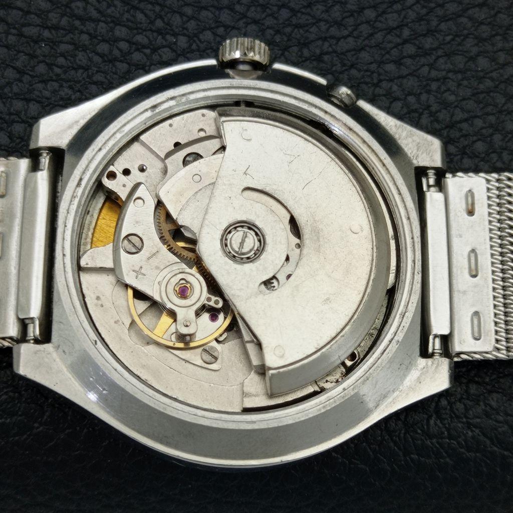 JAPAN VINTAGE RICOH R31 AUTOMATIC MENS YELLOW COLOR DIAL WATCH a706843-1