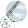 KOKUYO Business Card Holder File Business Card Holder POSTY Replacement Type Gray A4 500 People P3 Mei-355NDM