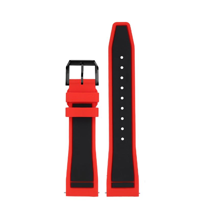 21mm 22mm Color Matching Silicone Strap for IWC pilot Porto Fino Portuguese Little Prince Mark XVIII Waterproof Silicone Strap