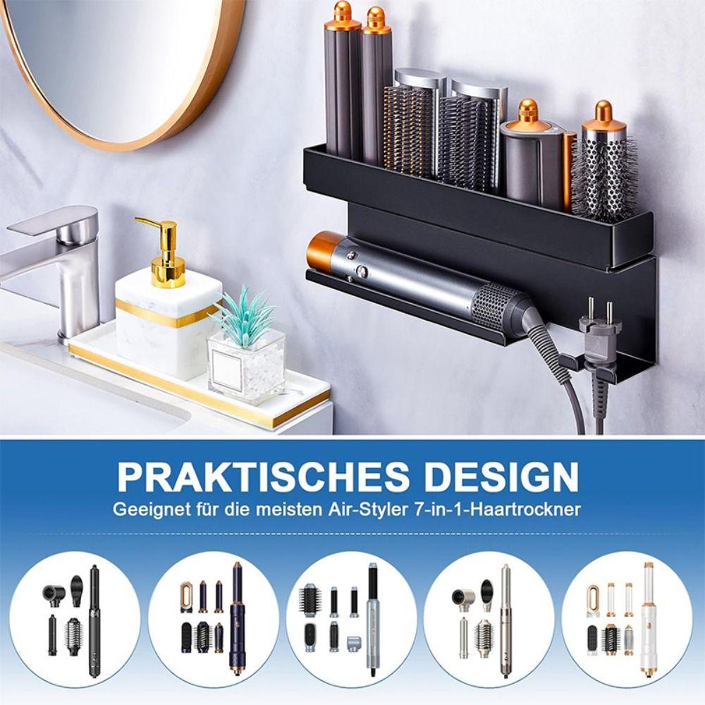 Tool Storage Wall Mounted Storage Rack No Drill Multi Function Holder Accessories