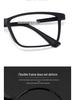 Сверхлегкие мужские модные очки TR90: Суперэластичный сплав, полная оправа для миопии