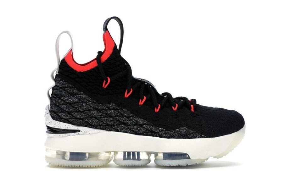 Nike LeBron 15 Черный Ярко-малиновый Детские AQ6176-002
