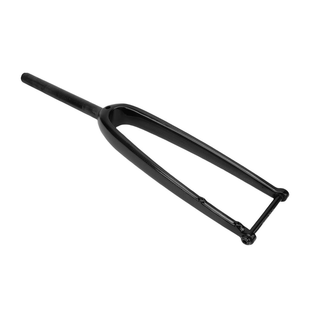 Road Bike Front Fork Carbon Fiber 28C Thru Axle Disc Brake Bike Front Fork 3K Gloss for Riding