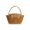 Bottega Veneta Bv Arco Intreccio Woven Rectangular Leather Shoulder Bag Medium Women handbags Caramel 598244VMAP19830
