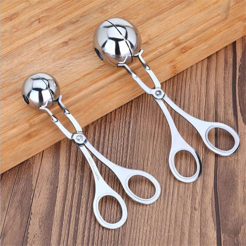 Stainless Steel Meat Baller Tongs Meatball Maker Kitchen Tool
