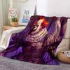 1PC Horror movie theme blanket, all-season lightweight home office outdoor nap multifunctional blanket, Halloween gifts