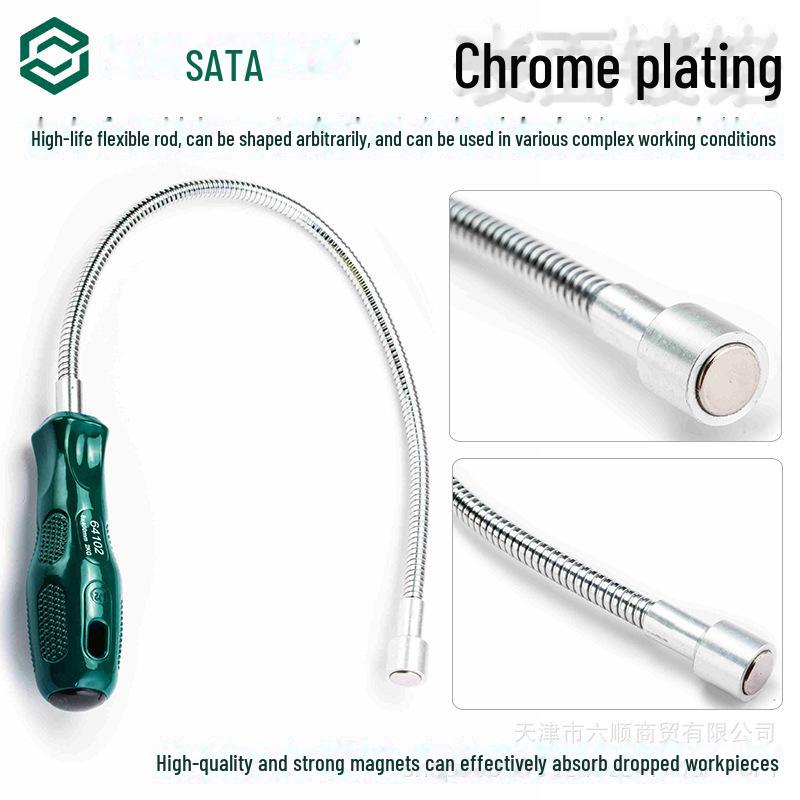 Гибкий инструмент Shida с мощным железным магнитным присоской для авторемонта