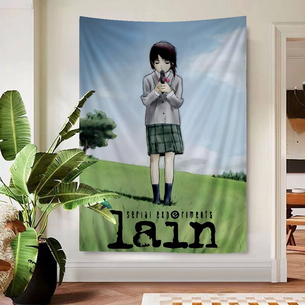 Serial Experiments Lain Cartoon Tapestry Home Decoration Hippie Bohemian Decoration Divination Home Decor