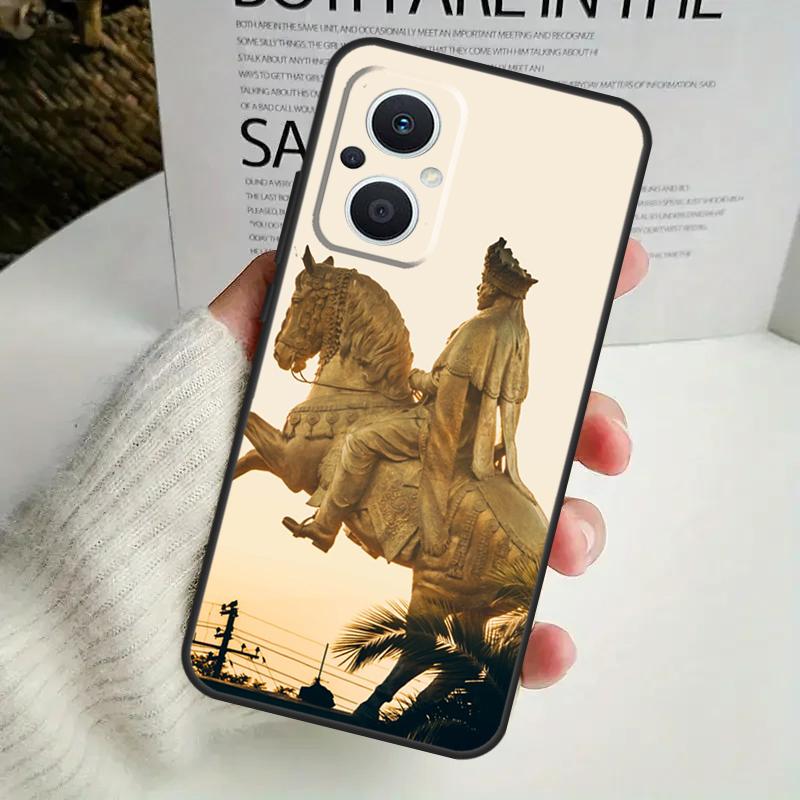 Emperor Menelik II of Ethiopia Case For OPPO Reno 10 Pro 11F 4 5 6 7 8 Lite 4Z 5Z 8T OPPO Find X2 X3 X5 Lite X6 Pro Cover