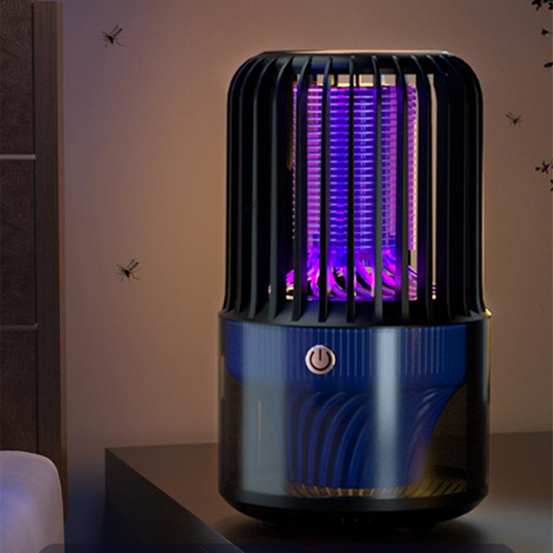 Ловушки для мух, бесшумные портативные ловушки для комаров, фиолетовые световые ловушки для мух, перезаряжаемые по USB, устройство для борьбы с мухами для игровых комнат и патио