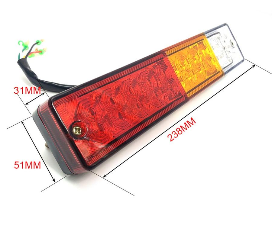 2 x 12V 20 LED Стоп Задний Габаритный Фонарь Заднего Хода Указатель Поворота Лампа для Ute Грузовик Прицеп