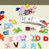 Набор карточек с алфавитом 26 шт. Набор карточек с алфавитом - Обучающий пазл с буквами для раннего обучения, Игра на когнитивную память