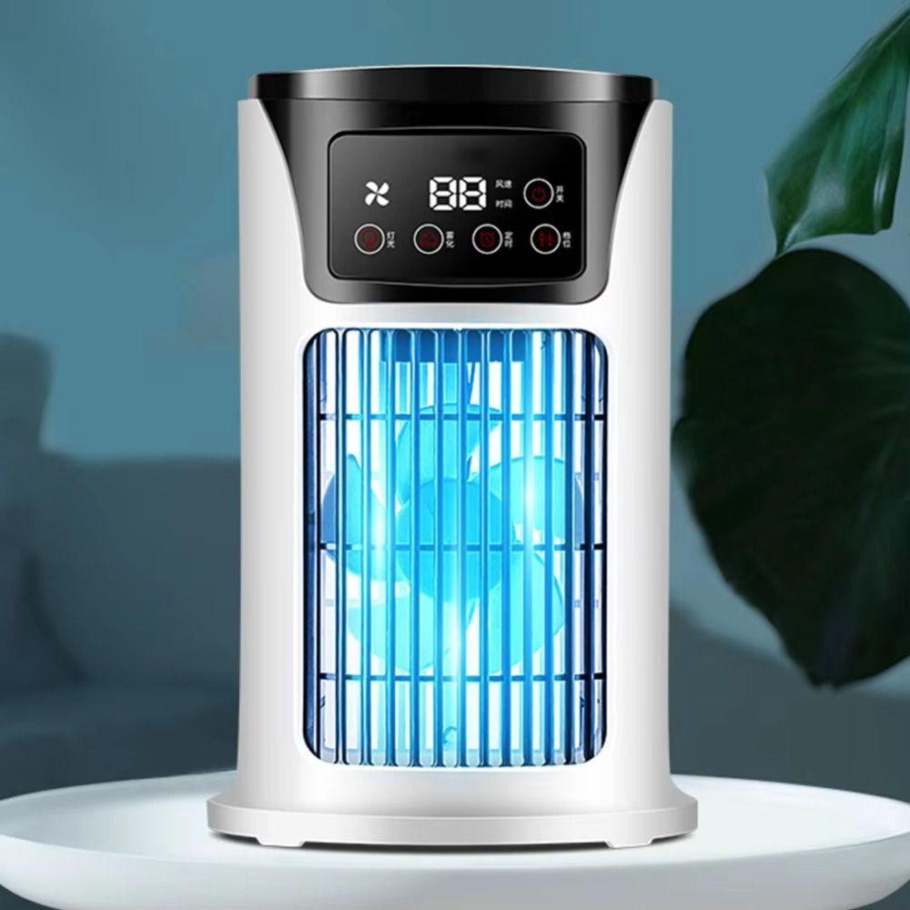 Compact Design Misting Fan 6 Speeds Portable Air Conditioner Mobile Air Conditioning Desktop Use