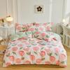 Kawaii Strawberry Bedding Set Pink Comforter Cover Sets Reversible Cute Duvet Covers for Girls Women Room Decor Soft Quilt Cover