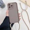 Силиконовый чехол-подвеска на шею с ремешком-веревкой для iPhone 17 Air 16 15 14 13 12 Pro Max 17 16 Pro 11, противоударная мягкая крышка для телефона