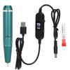 Electric Nail Polishing Machine Portable USB Quick Removal Polisher Drill Pen 30000 rpmOlive Green