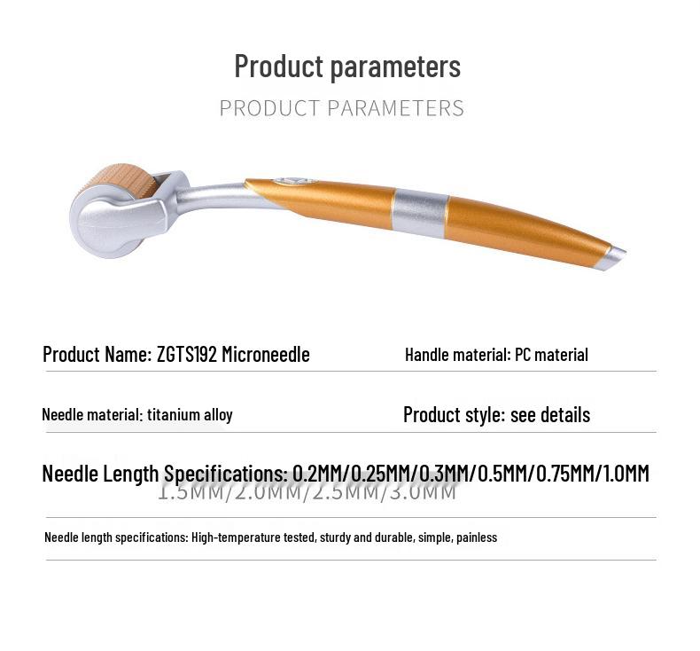 Титановый мезороллер с 192 иглами для удаления рубцов от акне