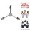 3 In 1 Butane Adapter E-Three Outputs Gas Tank Conversion Head Gas Distributor Conversion Head Extension Split Furnace Adapter