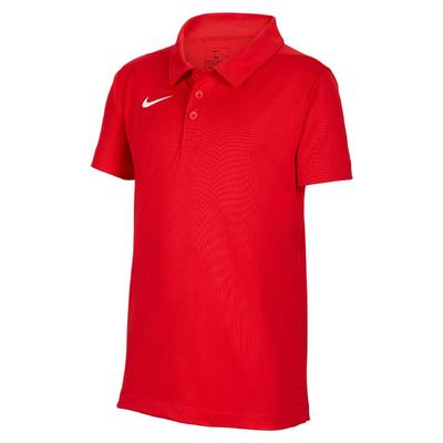 Dri-Fit Stock Fashion Quick-Dry Универсальные детские топы с коротким рукавом University-Red IB8817-657
