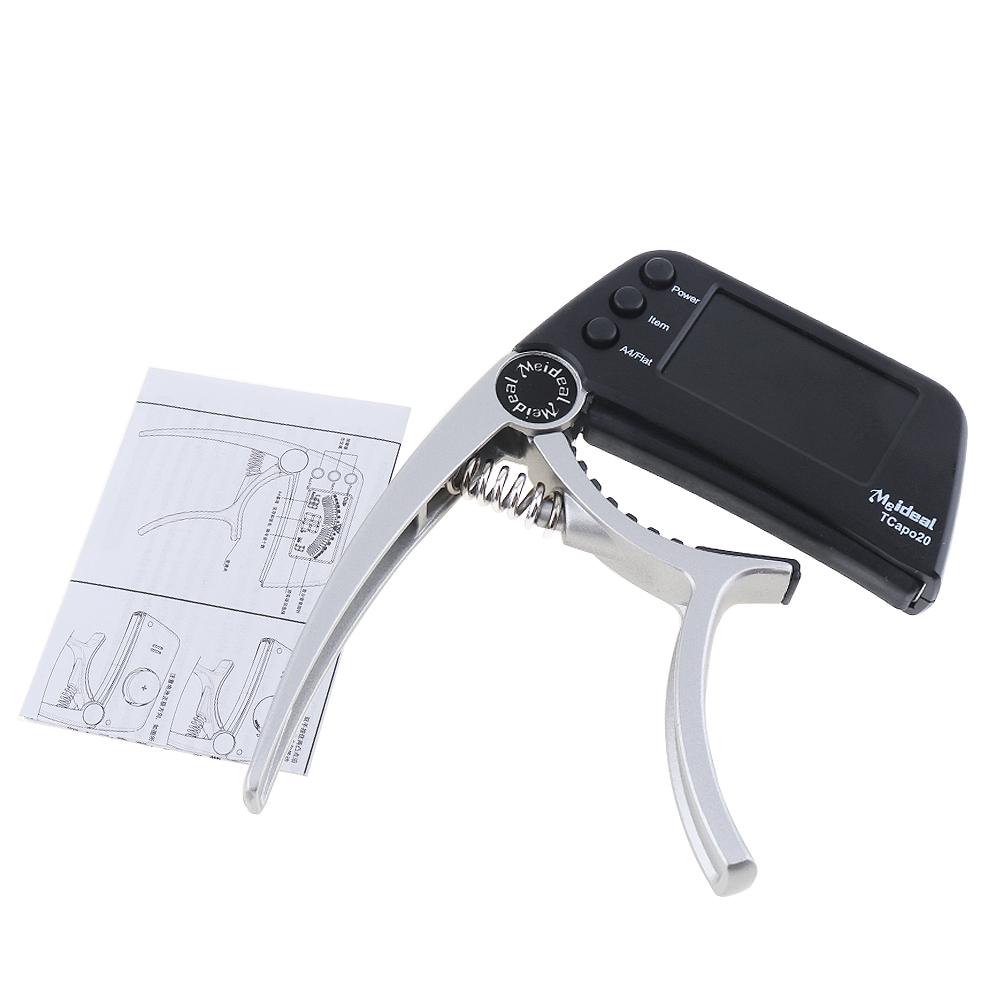 Гитарный каподастр Meideal TCapo20 со светодиодным экраном 1,6 дюйма + высокая чувствительность и точность