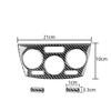 3Pcs Carbon Fiber Interior Climate Control Cover Trim For Subaru Forester
