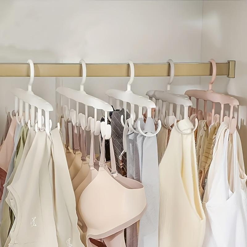 Вращающаяся вешалка с 12 крючками, экономящая место - Идеально подходит для галстуков, нижнего белья, маек и юбок | Портативный органайзер, подходящий для общежитий и домашнего хранения.