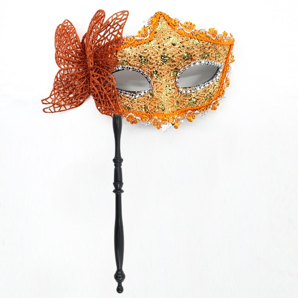 Halloween Dressing Halloween Party Mask with Rod Masquerade Mask Party Face Mask Halloween Party