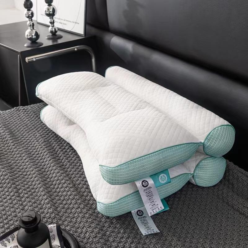 High-end Neck Pillow, Knitted Cotton Household Pillow, Cervical Spine Pillow Core, Breathable Single Student Dormitory