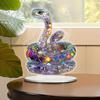 Acrylic 2D Flat Colourful Snake Table Sign Spring Festival Desktop Decoration Desk Collection