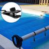 Pool Cover Reel Attachment Kit Universal Pool Solar Cover Straps Clips Adjustable Solar Blanket Fastening Kit with Straps Clips Fasteners for Inground