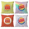 Вкусная еда Аниме Наволочка Burger King Наволочка против пылевых клещей Невидимая молния Шелковистый короткий плюш Чехол на подушку для дивана