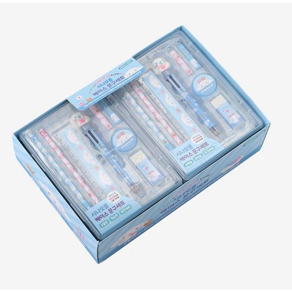 Sanrio Case Stationery Set Cinnamon Roll, Blue, 1 Set