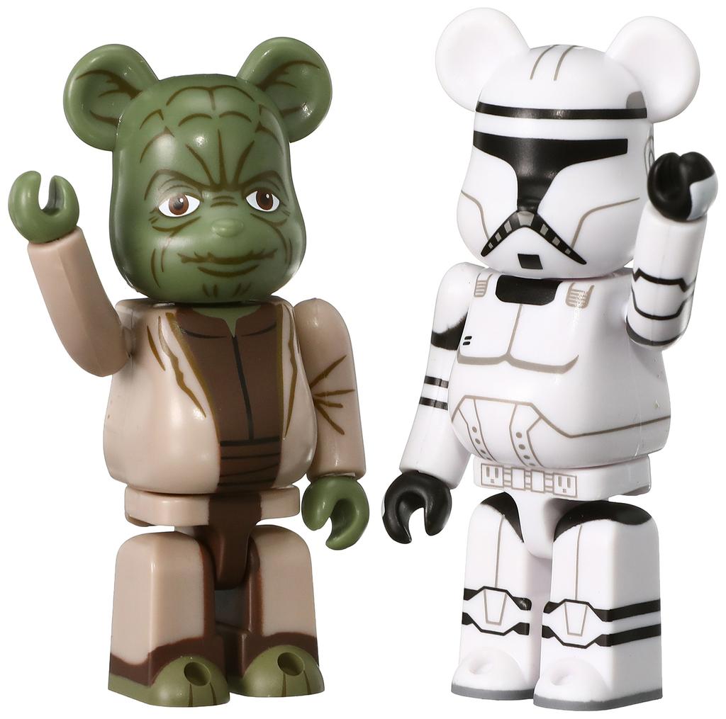 Bearbrick Звездные Войны Йода ЭП2 Клон-штурмовик ЭП2 Приблизительно 70 мм Полные Фигурки 2 шт. и (TM) - Высокий, Предварительно окрашенный