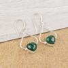 Малахитовые серьги, Ювелирные изделия из стерлингового серебра 925 пробы, Подарок для женщин, Серьги ручной работы, Ювелирные изделия с драгоценными камнями