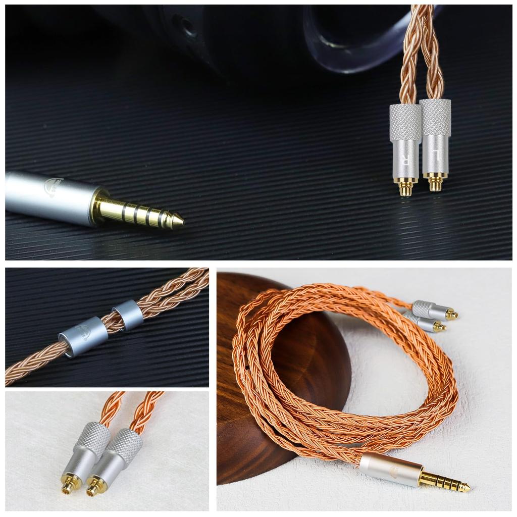 Okcsc ZT16 SRH1840 Headphone Cable Replacement Cable for Earphones and Headphones 16 Cores Pure Copper Compatible with SRH1840 Length Re-Cable