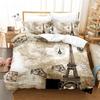 Eiffel Tower Bedding Set Duvet Cover Set 3d Bedding Digital Printing Bed Linen Queen Size Bedding Set Fashion Design