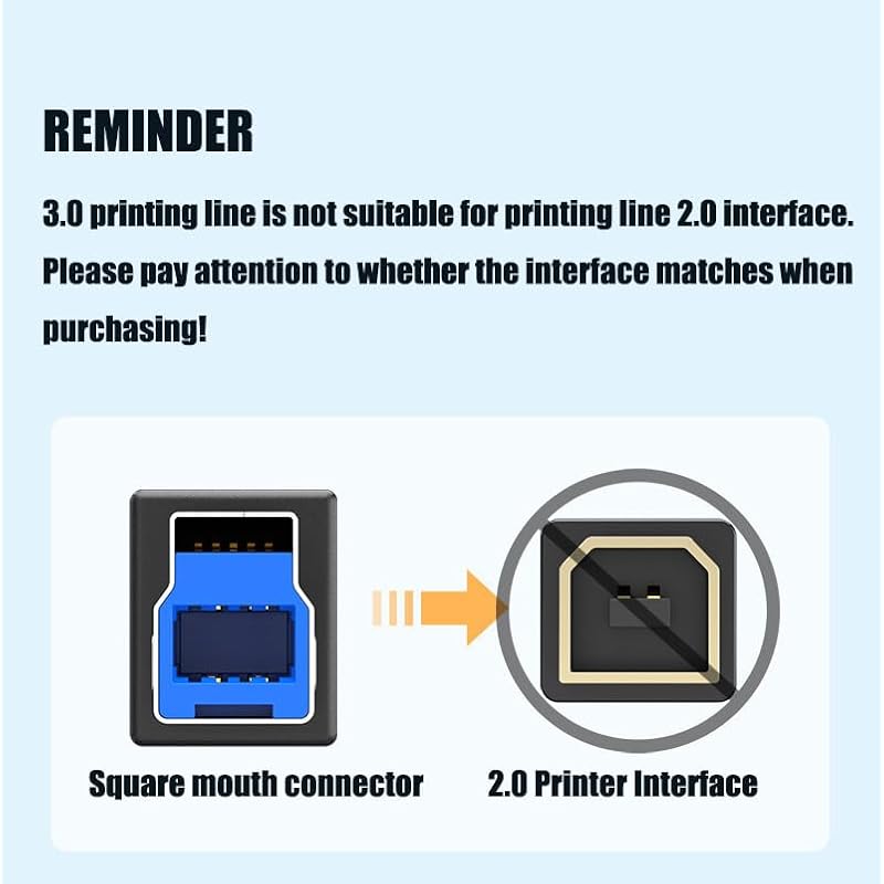 USB 3.0 кабель AB черный Тип A папа Тип B (1m)