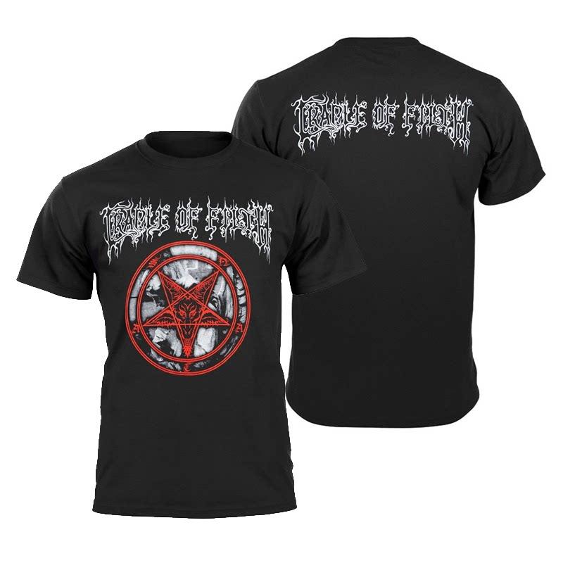 Summer Cradle of Filth Bands Extreme Gothic Black Metal Rock Dark American Shortsleeved Tshirt