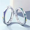 Ins  Sale Romantic Vintage Style Mountain Sea Rings Forever Love Paired Promised Women Unix Couple Silver Color Ring Jewelry