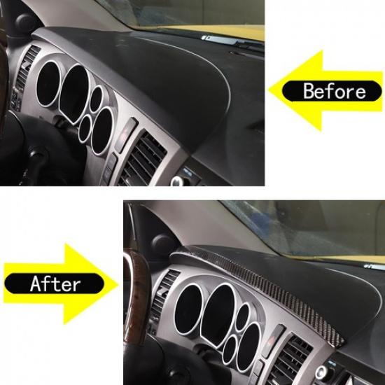 Отделка приборной панели и центральной консоли из углеродного волокна для Toyota Tundra 2007-2013