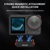 For DJI ACTION 4/5 Pro Magnetic Quick-Release Base Anti-Slip 1/4 Folding Adapter Metal Base Sports Camera Magnetic Base