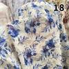 New Chiffon Fabric Soft Semi-Transparent Lightweight Breathable Chinese Style Floral Jacquard for DIY Dresses Sunscreen Shirts