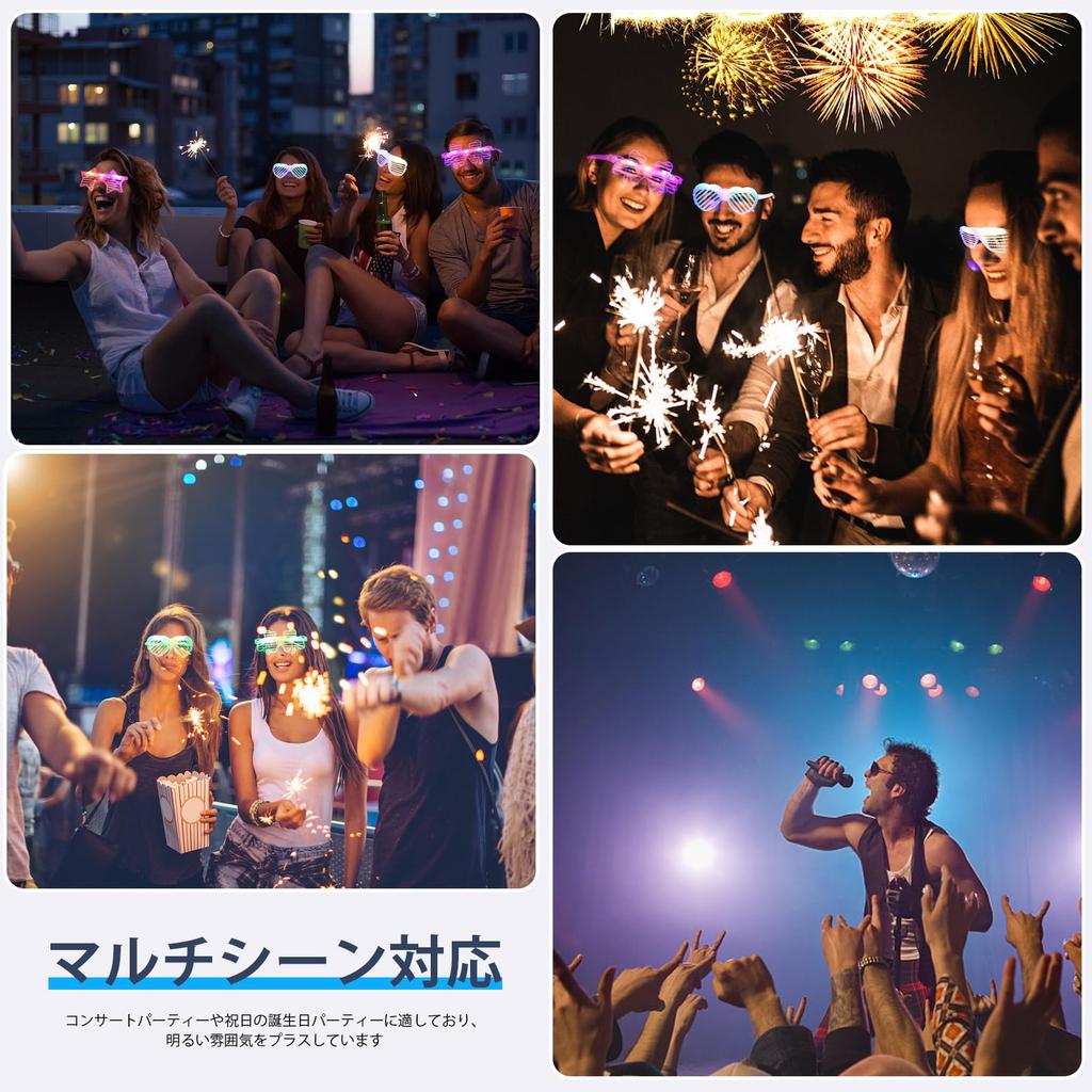 Набор светодиодной подсветки для вечеринок для новых и идеально подходящий для детей и взрослых [CMD] 8 штук солнцезащитные очки, очки, дни рождения, Рождество, год, фестивали,