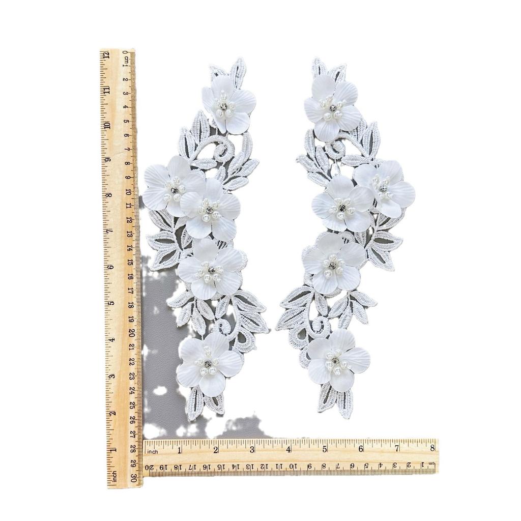 Lace Three-Dimensional Patch Sticker Diy Decorative Clothing Accessories Cloth Sticker Nail Bead Embroidery Cloth Sticker Flower